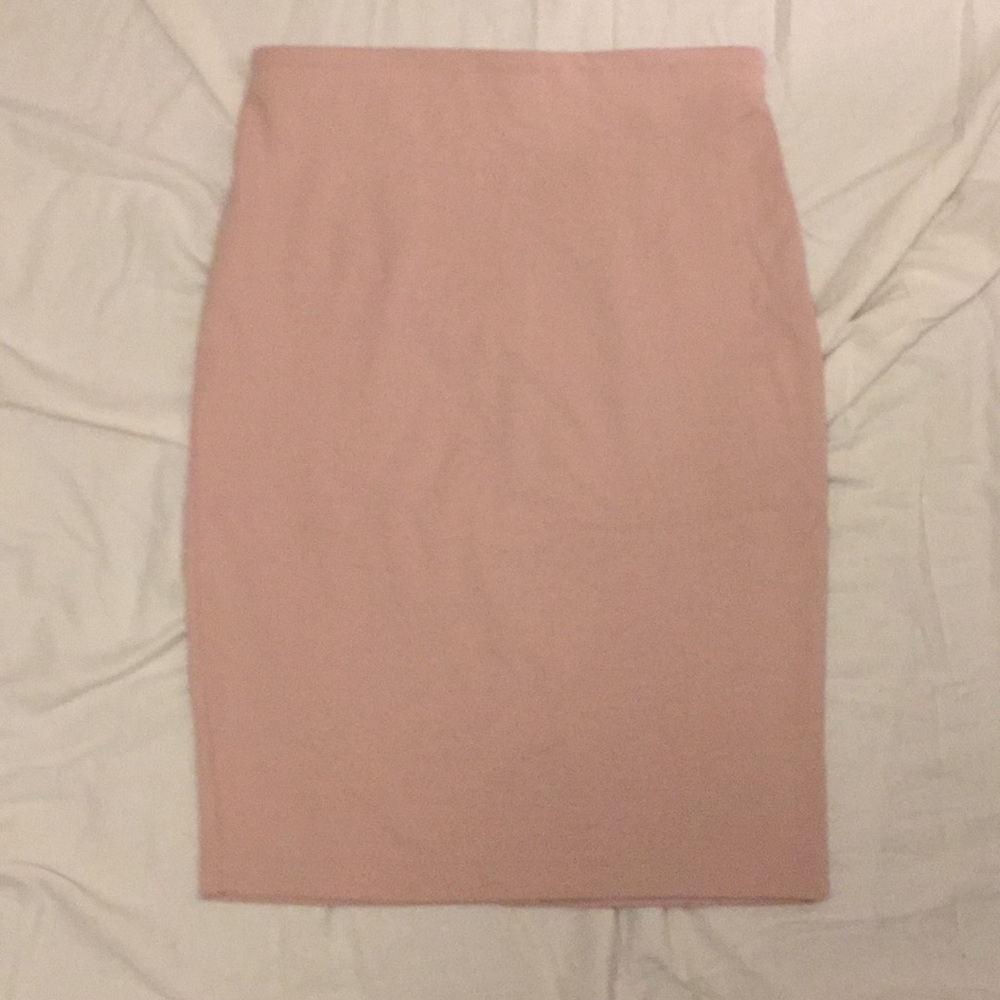 Blush pencil skirt - 8